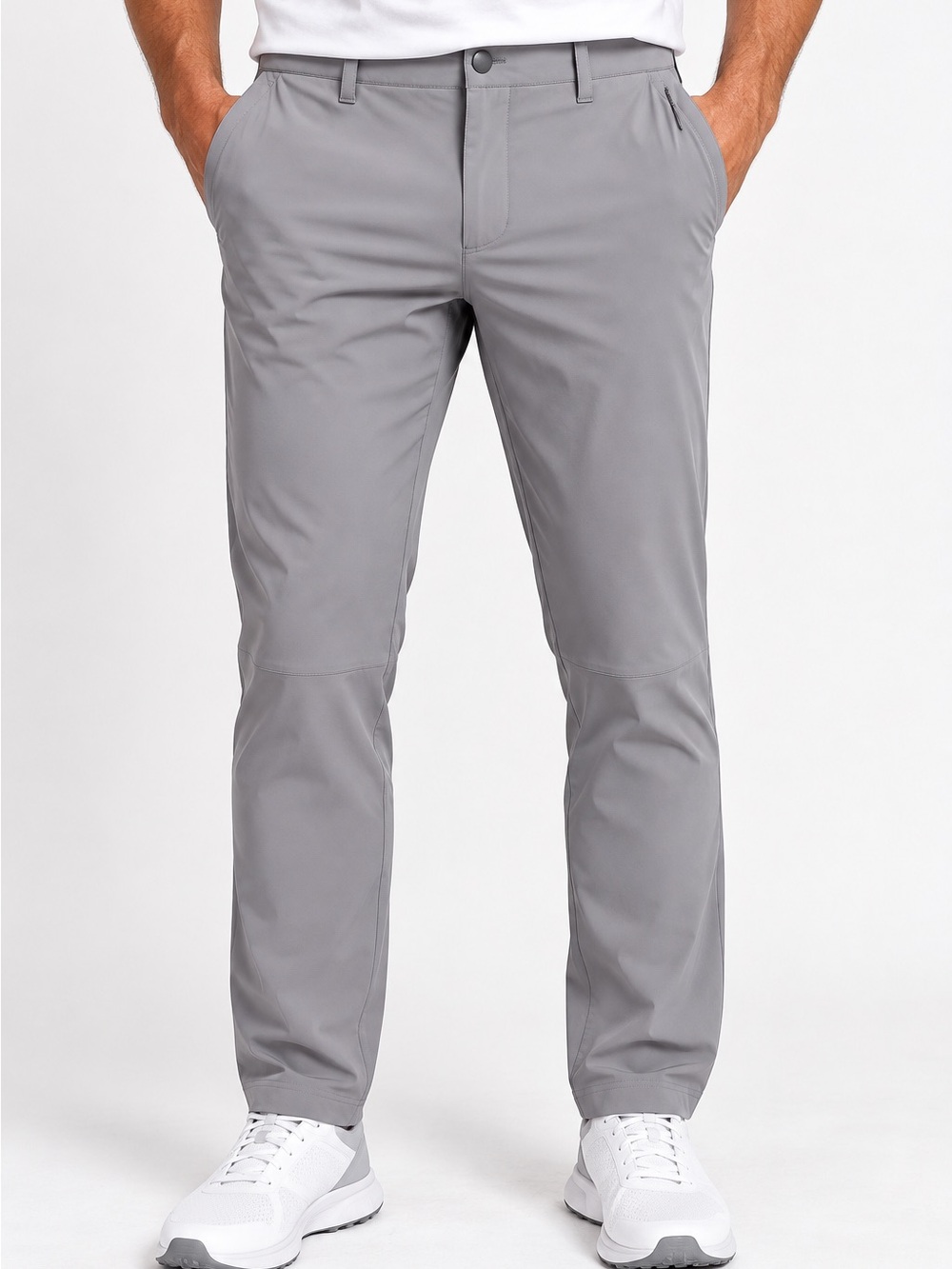 CRZ YOGA Men’s Golf Pants 38x30 Gray Stretch Performance Slim Fit